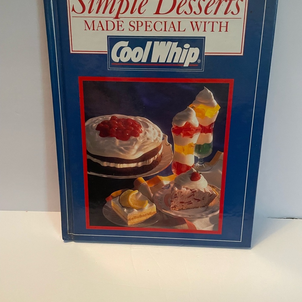 Cool Whip Dessert Recipe Book - Blue Cover